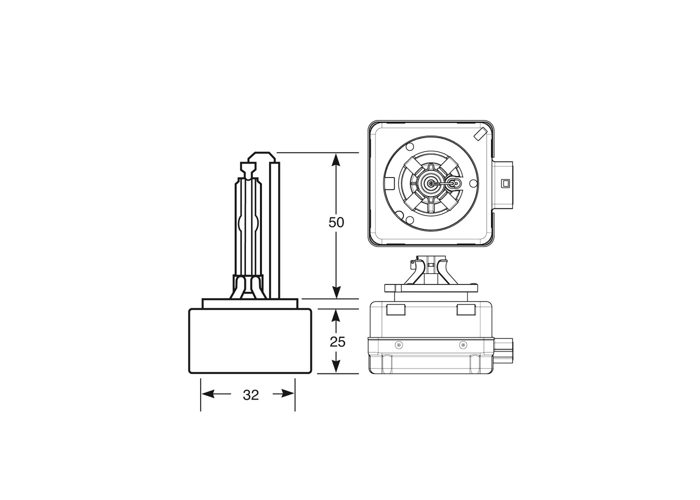D1S PK32d-2 R85402 bulb cap type